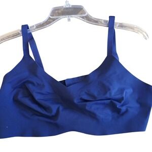 Knix Size 4/Medium‎  Seamless Comfort Bra Deep Navy Blue Wireless Full Coverage